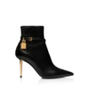 85 mm Leder-Ankle Boots mit Padlock-Verschluss 85 mm Leder-Ankle Boots mit Padlock-Verschluss