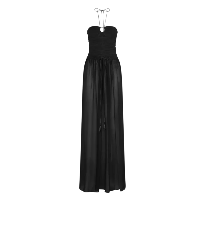 Abendkleid mit Kordelzug und Cut-Out-Details Abendkleid mit Kordelzug und Cut-Out-Details