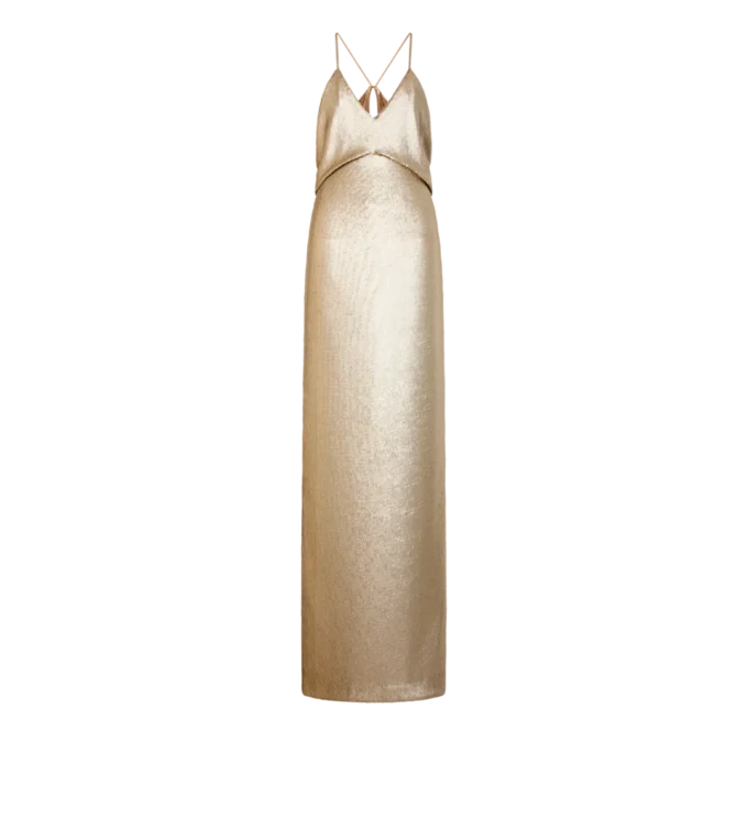Abendkleid mit V-Ausschnitt, Paillettenstickerei und Cut-Out Abendkleid mit V-Ausschnitt, Paillettenstickerei und Cut-Out
