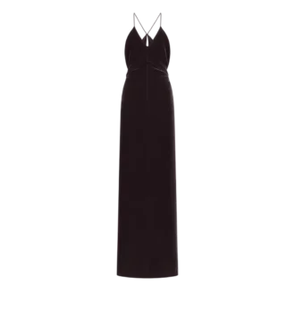 Abendkleid mit V-Ausschnitt und Cut-Out