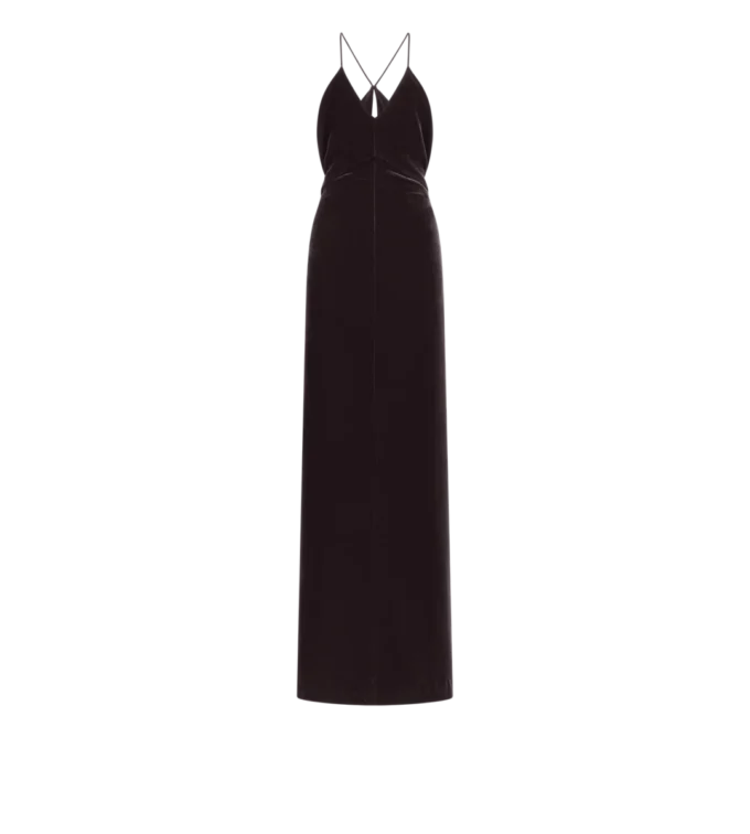 Abendkleid mit V-Ausschnitt und Cut-Out