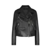 Asymmetrische Leder-Bikerjacke