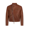 Asymmetrische Racerjacke aus Büffelleder Asymmetrische Racerjacke aus Büffelleder