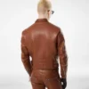 Asymmetrische Racerjacke aus Büffelleder Asymmetrische Racerjacke aus Büffelleder