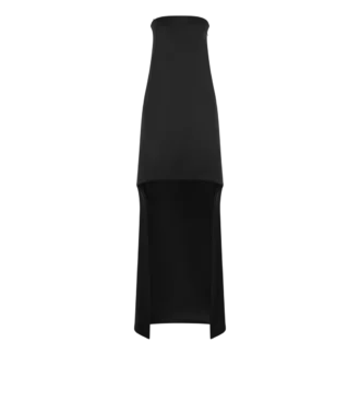 Asymmetrisches trägerloses Cocktailkleid
