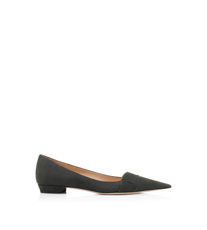 Ballerinas aus Wildleder mit EVA-Sohle Ballerinas aus Wildleder mit EVA-Sohle