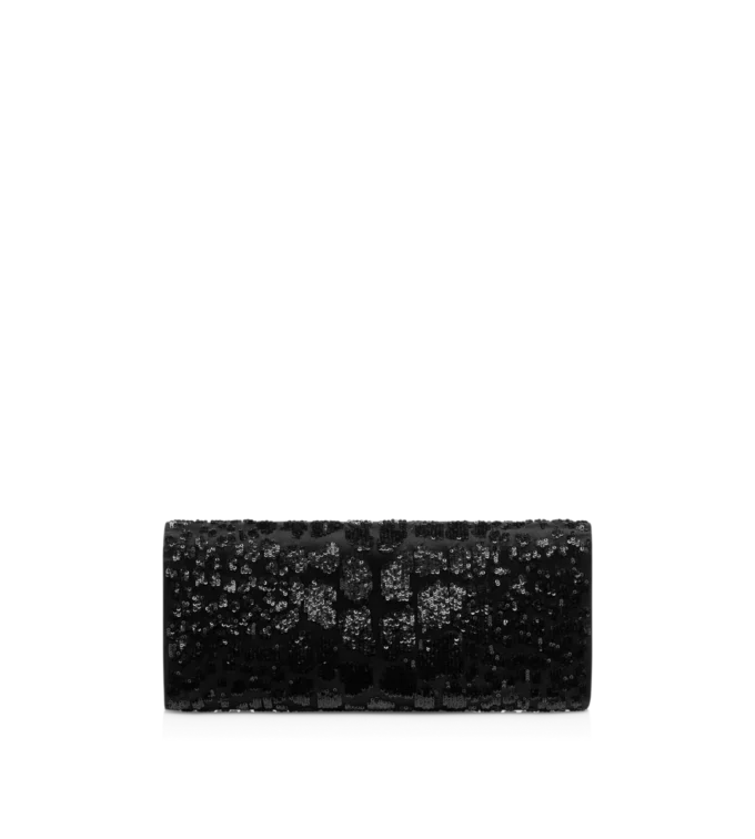 Bar Clutch mit Paillettenstickerei in Krokodillook Bar Clutch mit Paillettenstickerei in Krokodillook