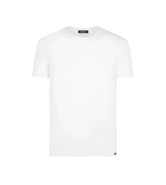 Baumwoll-Modal-T-Shirt mit Rundhalsausschnitt