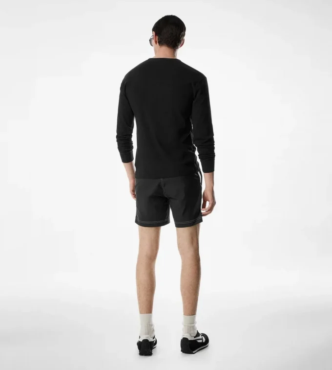 Baumwoll-Stretch-Henley
