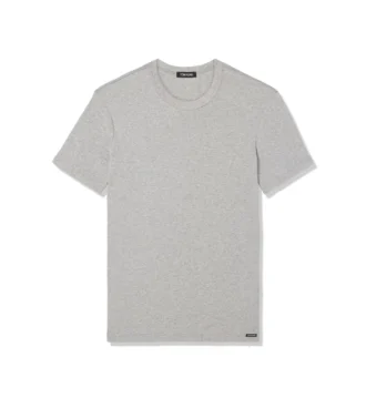Baumwoll-T-Shirt mit Rundhalsausschnitt
