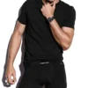 Baumwoll-T-Shirt mit Rundhalsausschnitt Baumwoll-T-Shirt mit Rundhalsausschnitt
