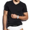 Baumwoll-T-Shirt mit V-Ausschnitt Baumwoll-T-Shirt mit V-Ausschnitt