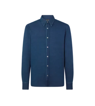 Baumwollhemd in Indigo