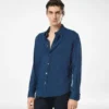Baumwollhemd in Indigo