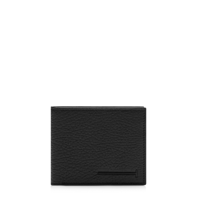 Bedruckte Hirschleder-Brieftasche mit verlängerter T-Linie und klassischem Falz Bedruckte Hirschleder-Brieftasche mit verlängerter T-Linie und klassischem Falz