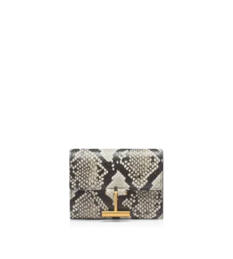 Bedruckte Python Tara Kompaktbrieftasche