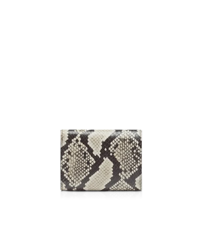 Bedruckte Python Tara Kompaktbrieftasche