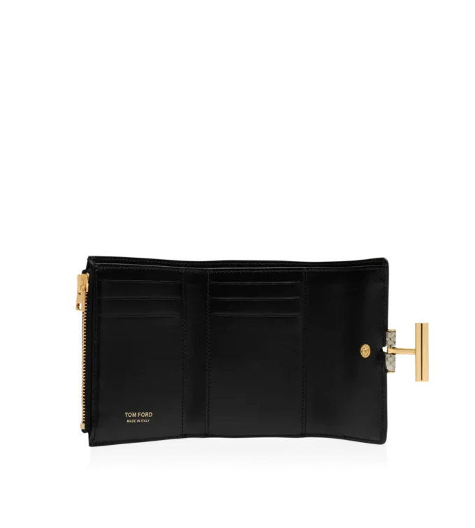 Bedruckte Python Tara Kompaktbrieftasche