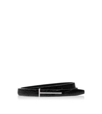 Bedruckter Croc Slim T Gürtel