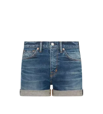 Bequeme Stonewashed-Jeansshorts