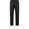 Bikerhose aus genarbtem Leder Bikerhose aus genarbtem Leder