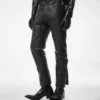 Bikerhose aus genarbtem Leder Bikerhose aus genarbtem Leder