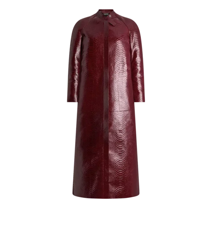 Bikerjacke aus bedrucktem Leder und gewaschenem Duchesse-Stoff Bikerjacke aus bedrucktem Leder und gewaschenem Duchesse-Stoff