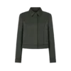 Blouson aus Baumwoll-Viskose-Twill mit Paspelierung