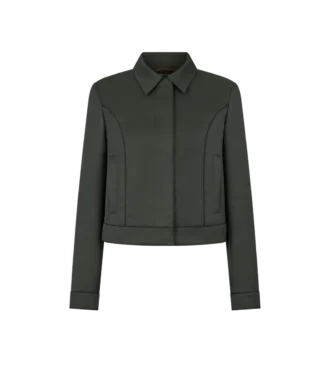 Blouson aus Baumwoll-Viskose-Twill mit Paspelierung