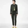 Blouson aus Baumwoll-Viskose-Twill mit Paspelierung