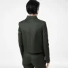 Blouson aus Baumwoll-Viskose-Twill mit Paspelierung