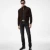 Blouson aus Merinowolle mit Wildlederfront
