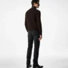 Blouson aus Merinowolle mit Wildlederfront