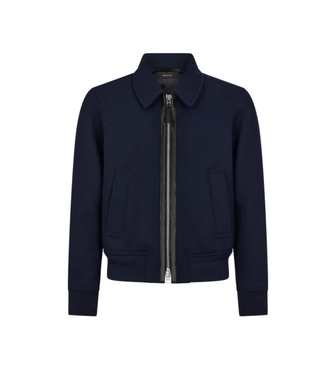 Blouson mit doppelseitigem Twillkragen Blouson mit doppelseitigem Twillkragen