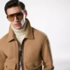 Blouson mit doppelt teilbarem Lammfellkragen