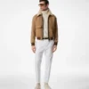 Blouson mit doppelt teilbarem Lammfellkragen