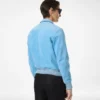 Blouson mit Kragen aus Kaschmir-Wildleder