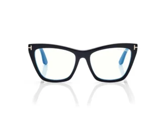 Blue Block Cat Eye Opticals mit aufsteckbarer Sonnenbrille