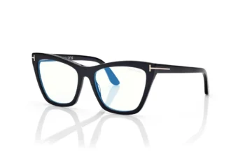 Blue Block Cat Eye Opticals mit aufsteckbarer Sonnenbrille