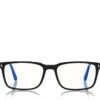 Blue Block Rechteckige Brille