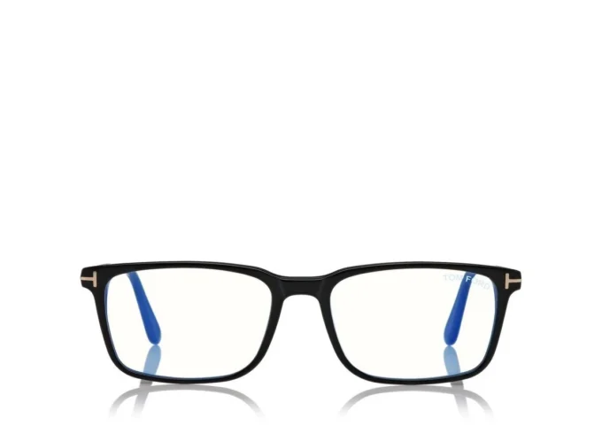Blue Block Rechteckige Brille