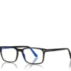 Blue Block Rechteckige Brille