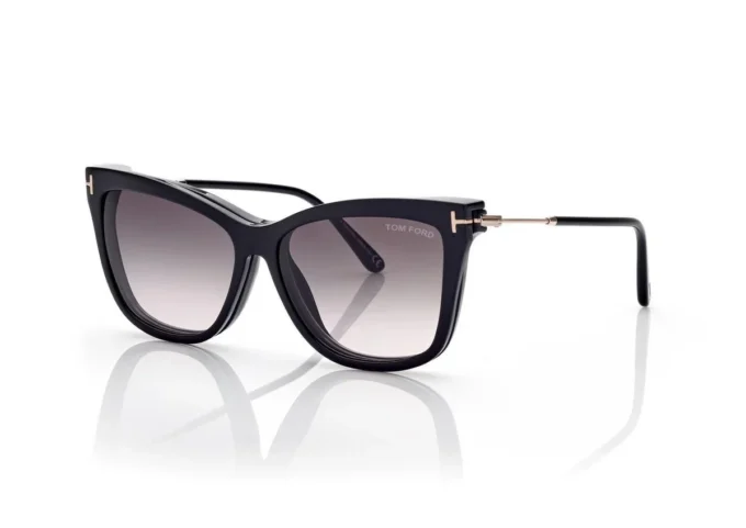 Blue Block Soft Cat Eye Opticals Clip-on-Sonnenbrille