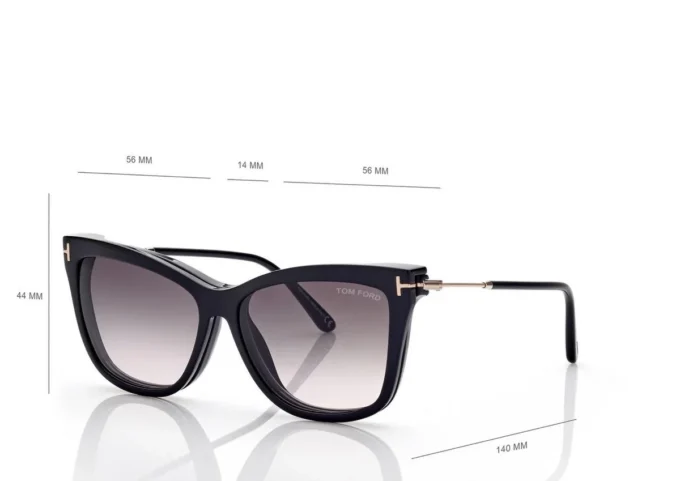 Blue Block Soft Cat Eye Opticals Clip-on-Sonnenbrille