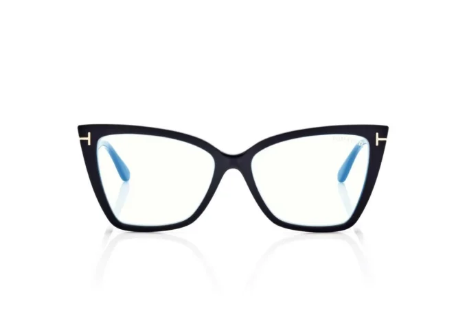 Blue Block Square Cat Eye Opticals