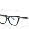 Blue Block Square Cat Eye Opticals