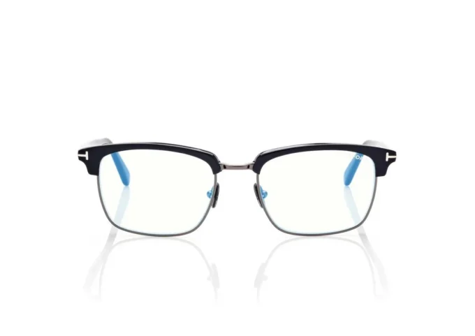 Blue Block Square Shape Opticals