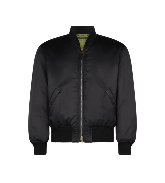 Bomberjacke aus Seidensatin Bomberjacke aus Seidensatin