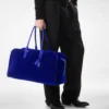 Bowlingtasche aus Wildleder Bowlingtasche aus Wildleder