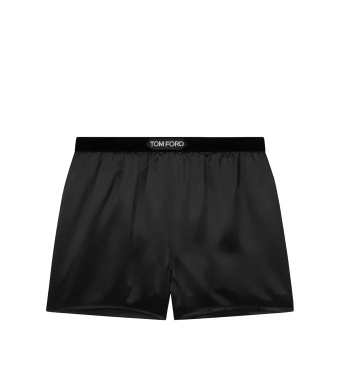 Boxershorts aus Stretch-Seidensatin